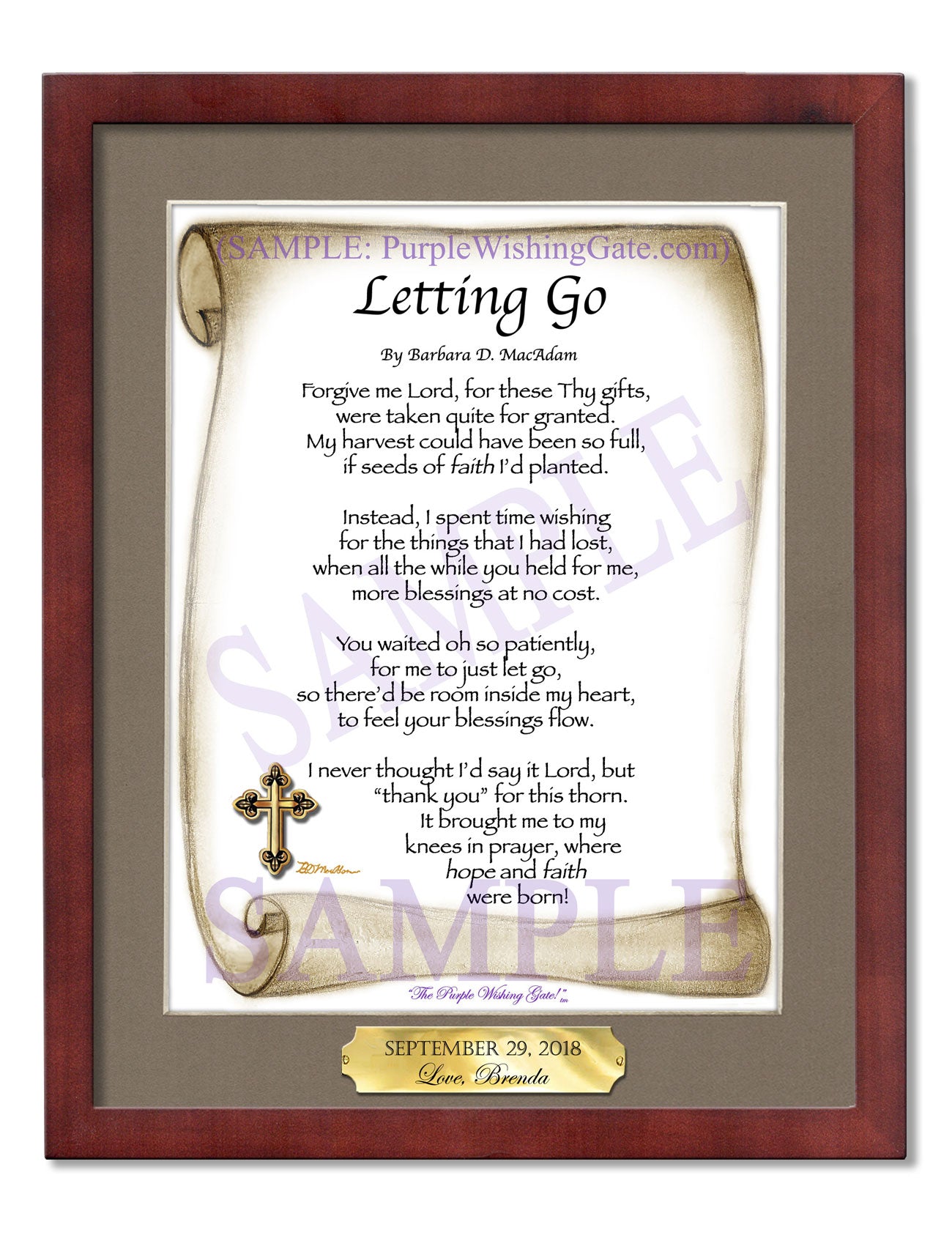 Letting Go - Encouragement Gift - PurpleWishingGate.com