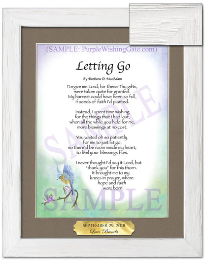 Letting Go - Encouragement Gift - PurpleWishingGate.com