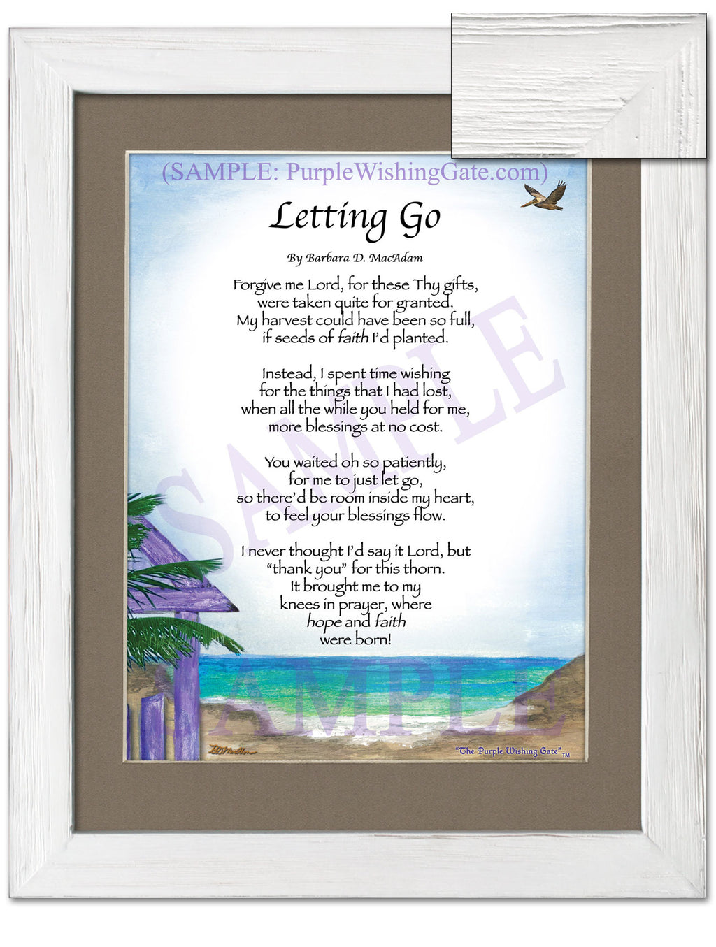 Letting Go: Paradise Cove / 8x10 / 8x10 White Wash
