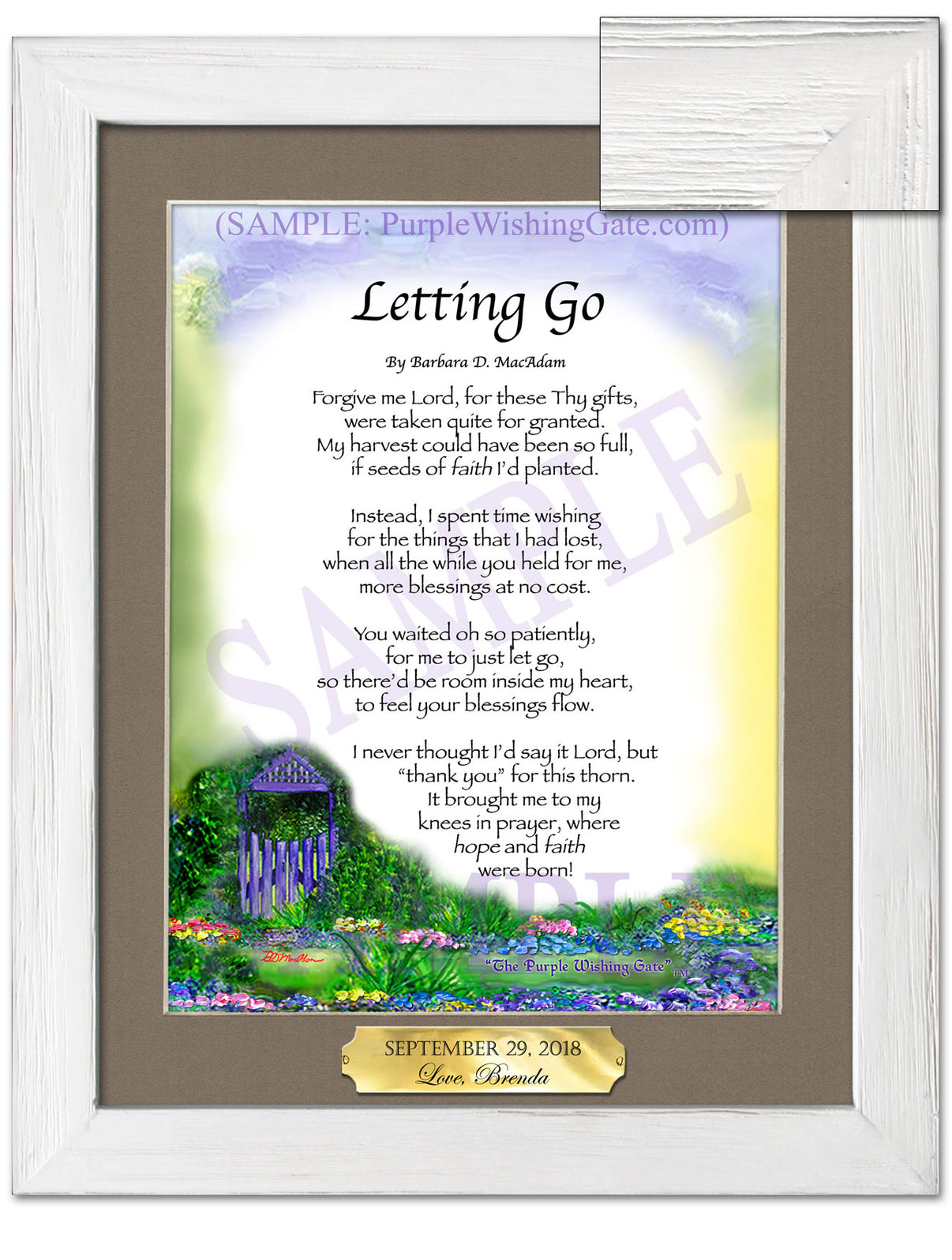 Letting Go - Encouragement Gift - PurpleWishingGate.com