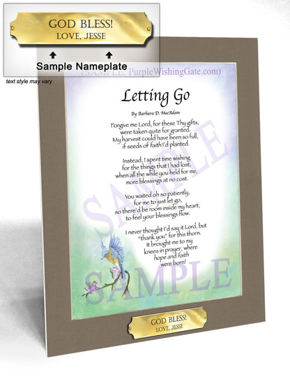 Letting Go - Encouragement Gift - PurpleWishingGate.com