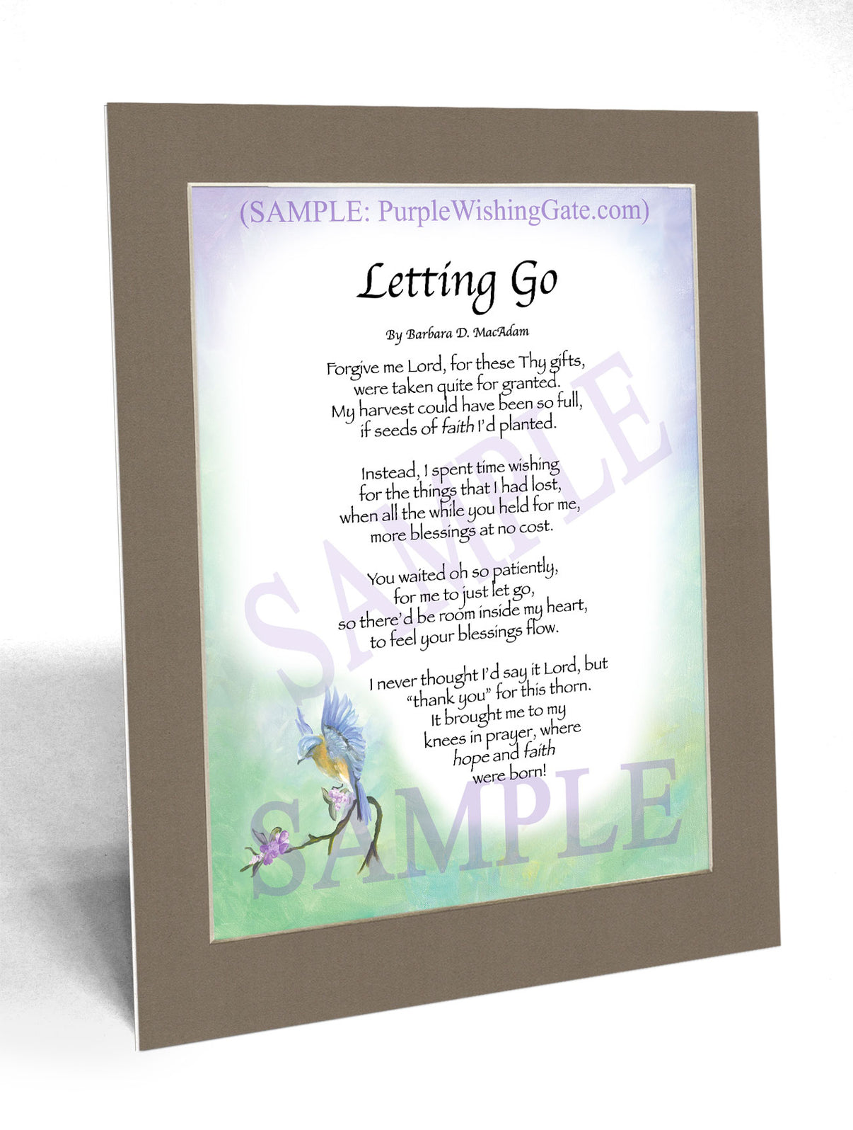 Letting Go - Encouragement Gift - PurpleWishingGate.com