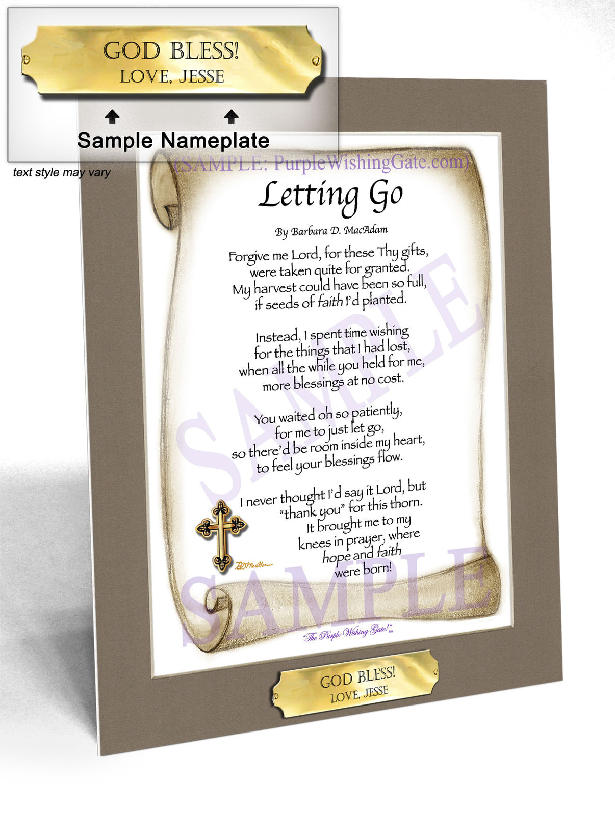 Letting Go - Encouragement Gift - PurpleWishingGate.com