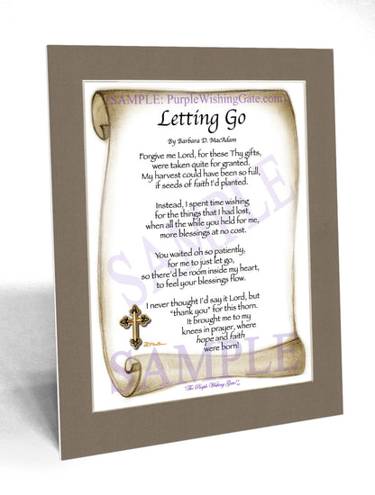 Letting Go - Encouragement Gift - PurpleWishingGate.com
