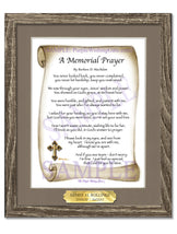 A Memorial Prayer - Memorial Gift - PurpleWishingGate.com