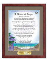A Memorial Prayer - Memorial Gift - PurpleWishingGate.com