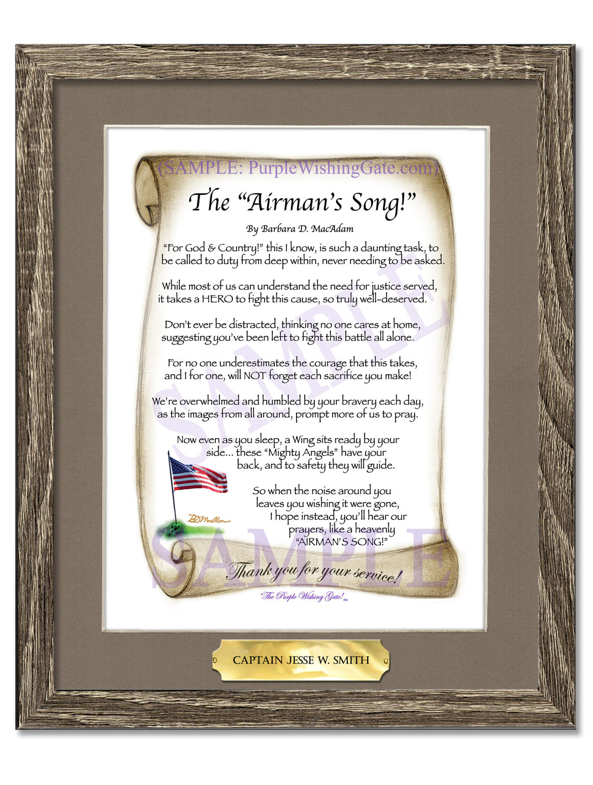 The Airman's Song! - Military Gift - PurpleWishingGate.com