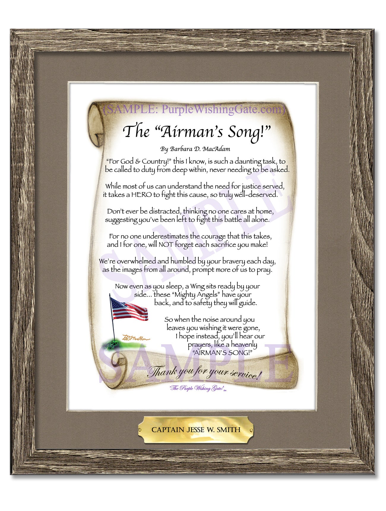 The Airman's Song! - Military Gift - PurpleWishingGate.com