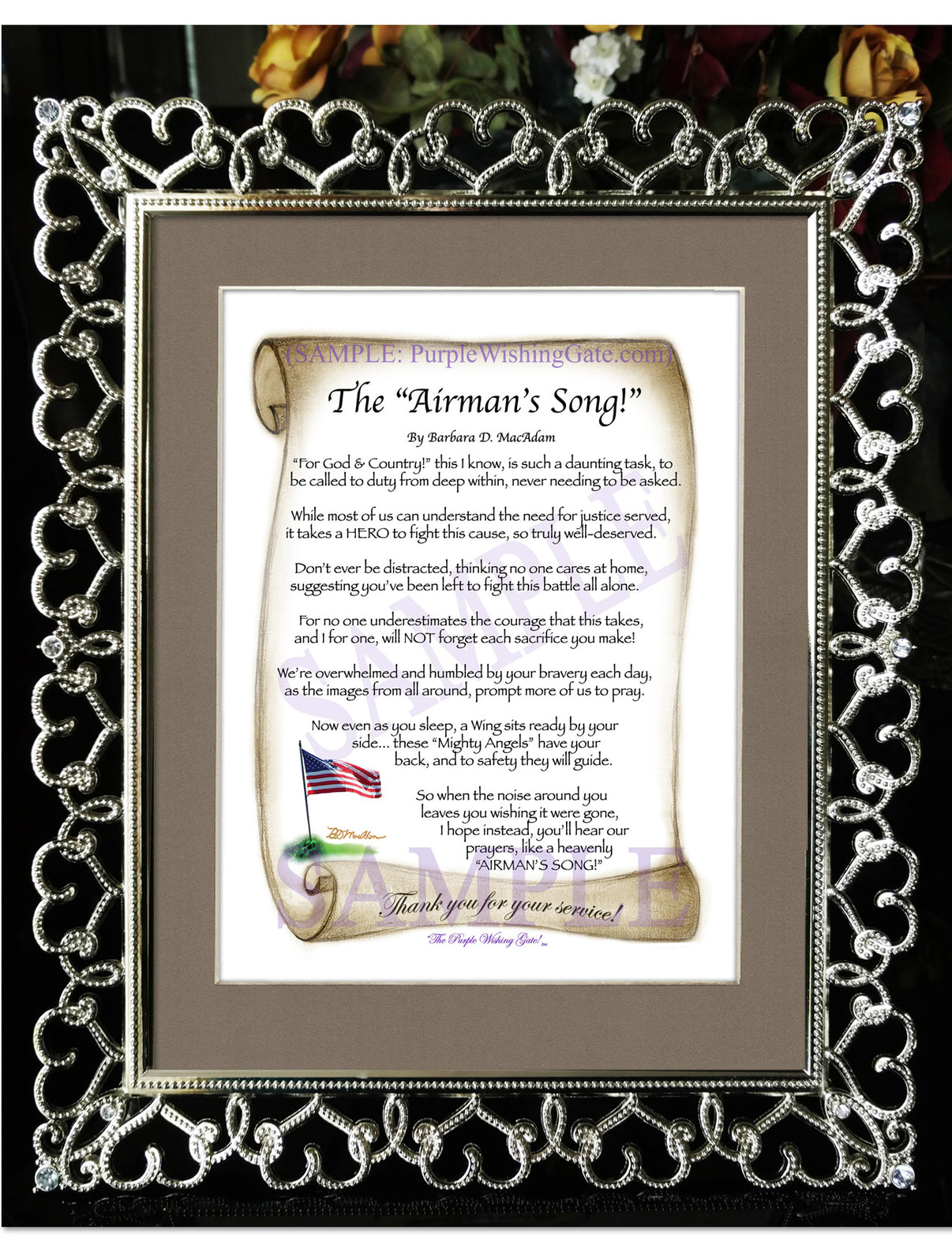 The Airman's Song! - Military Gift - PurpleWishingGate.com