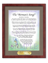 The Airman's Song! - Military Gift - PurpleWishingGate.com