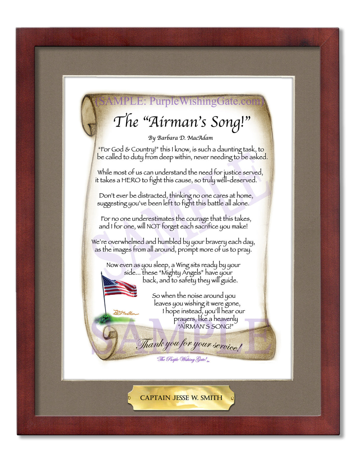 The Airman's Song! - Military Gift - PurpleWishingGate.com