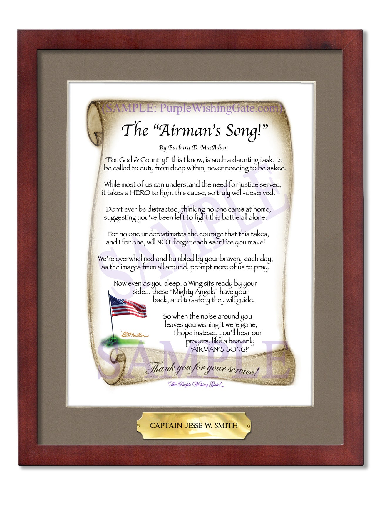 The Airman's Song! - Military Gift - PurpleWishingGate.com