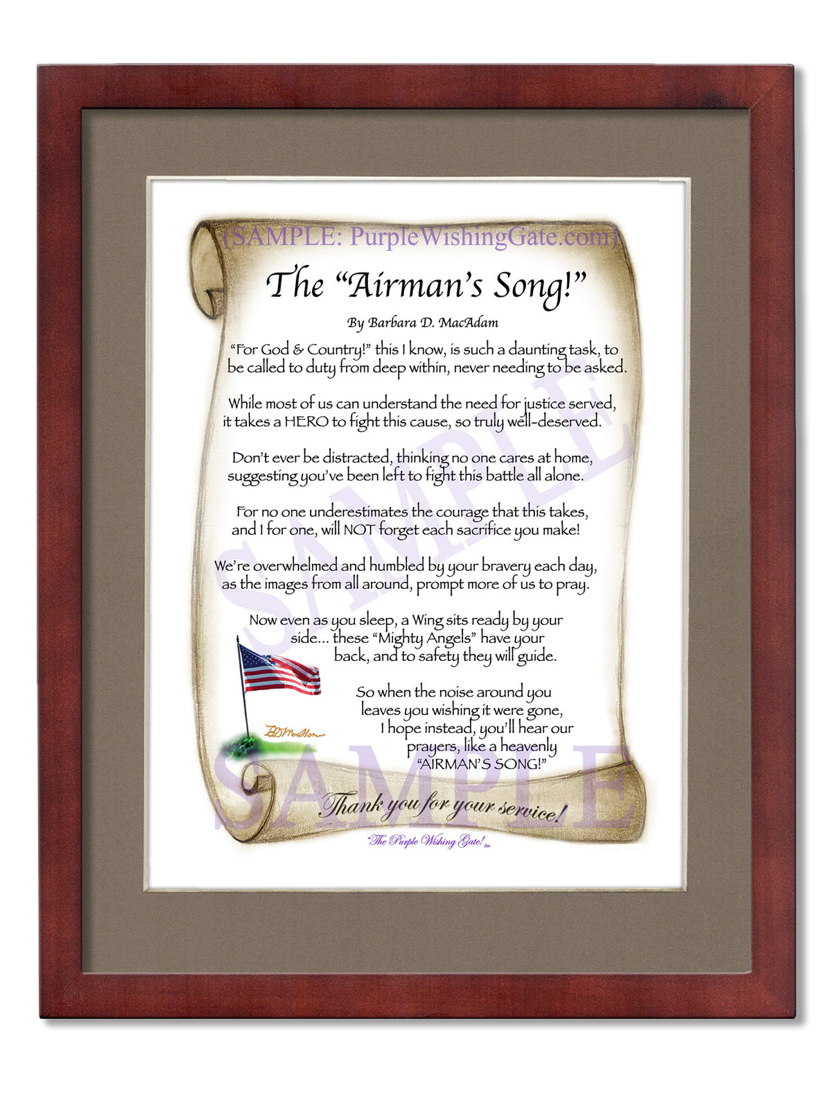 The Airman's Song! - Military Gift - PurpleWishingGate.com