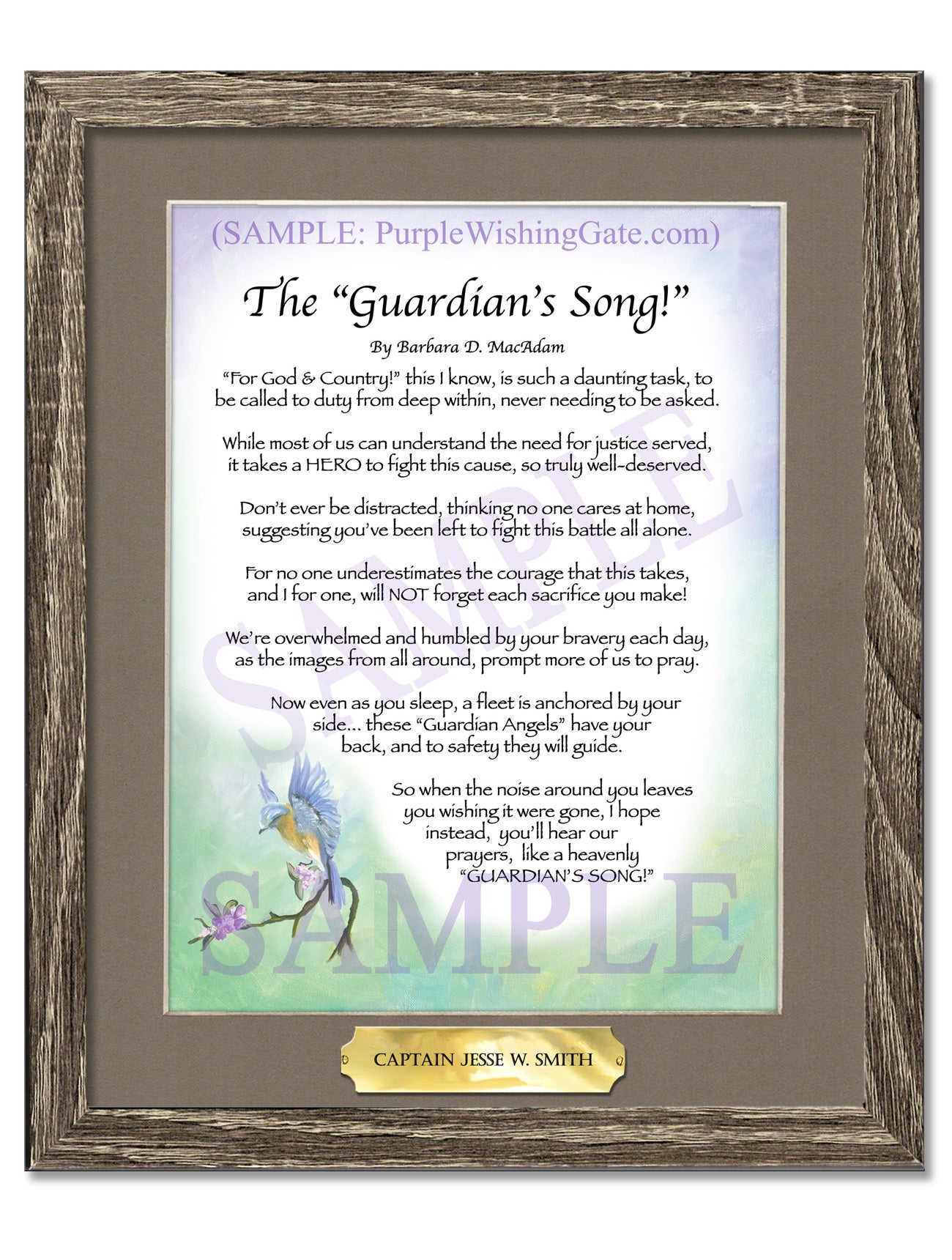 The Guardian's Song! - Military Gift - PurpleWishingGate.com