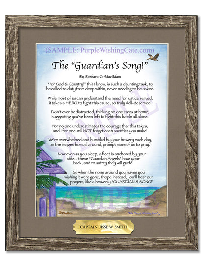The Guardian's Song! - Military Gift - PurpleWishingGate.com