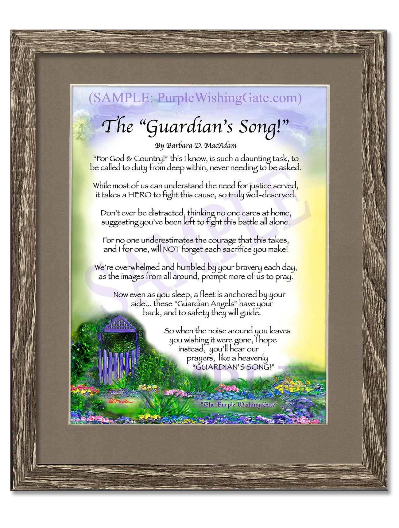 The Guardian's Song! - Military Gift - PurpleWishingGate.com