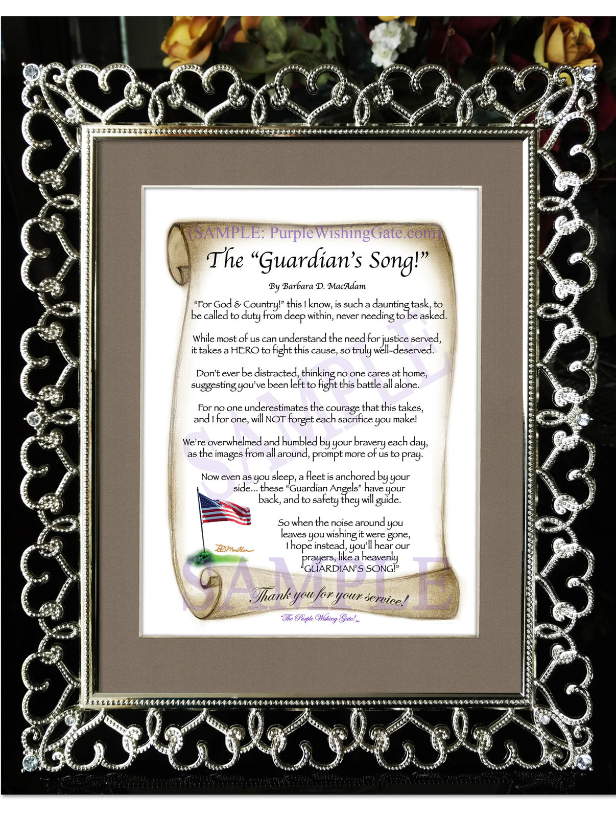 The Guardian's Song! - Military Gift - PurpleWishingGate.com
