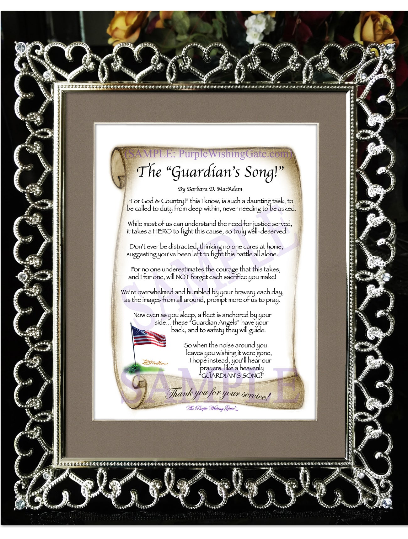 The Guardian's Song! - Military Gift - PurpleWishingGate.com