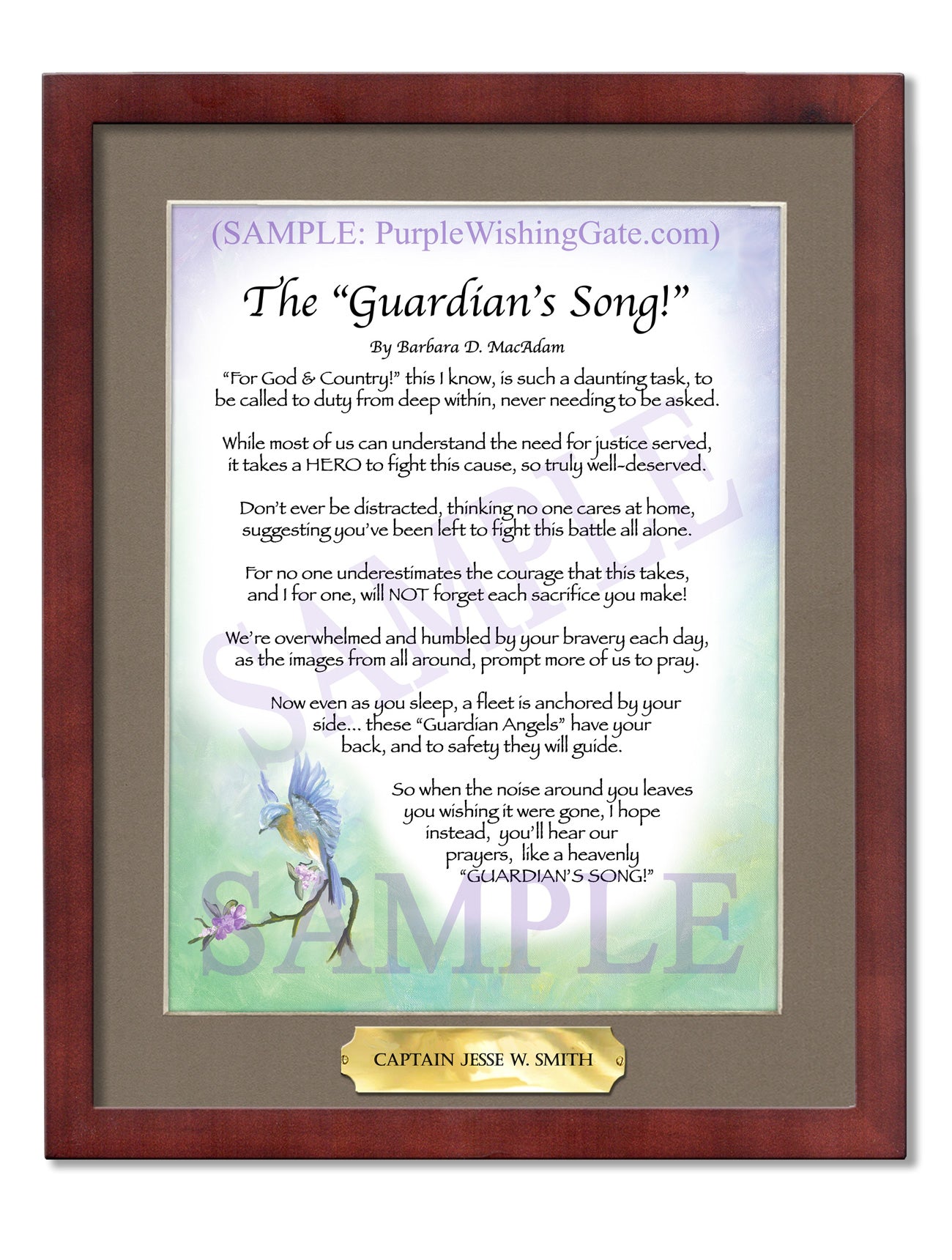 The Guardian's Song! - Military Gift - PurpleWishingGate.com