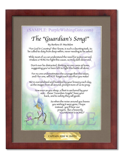 The Guardian's Song! - Military Gift - PurpleWishingGate.com