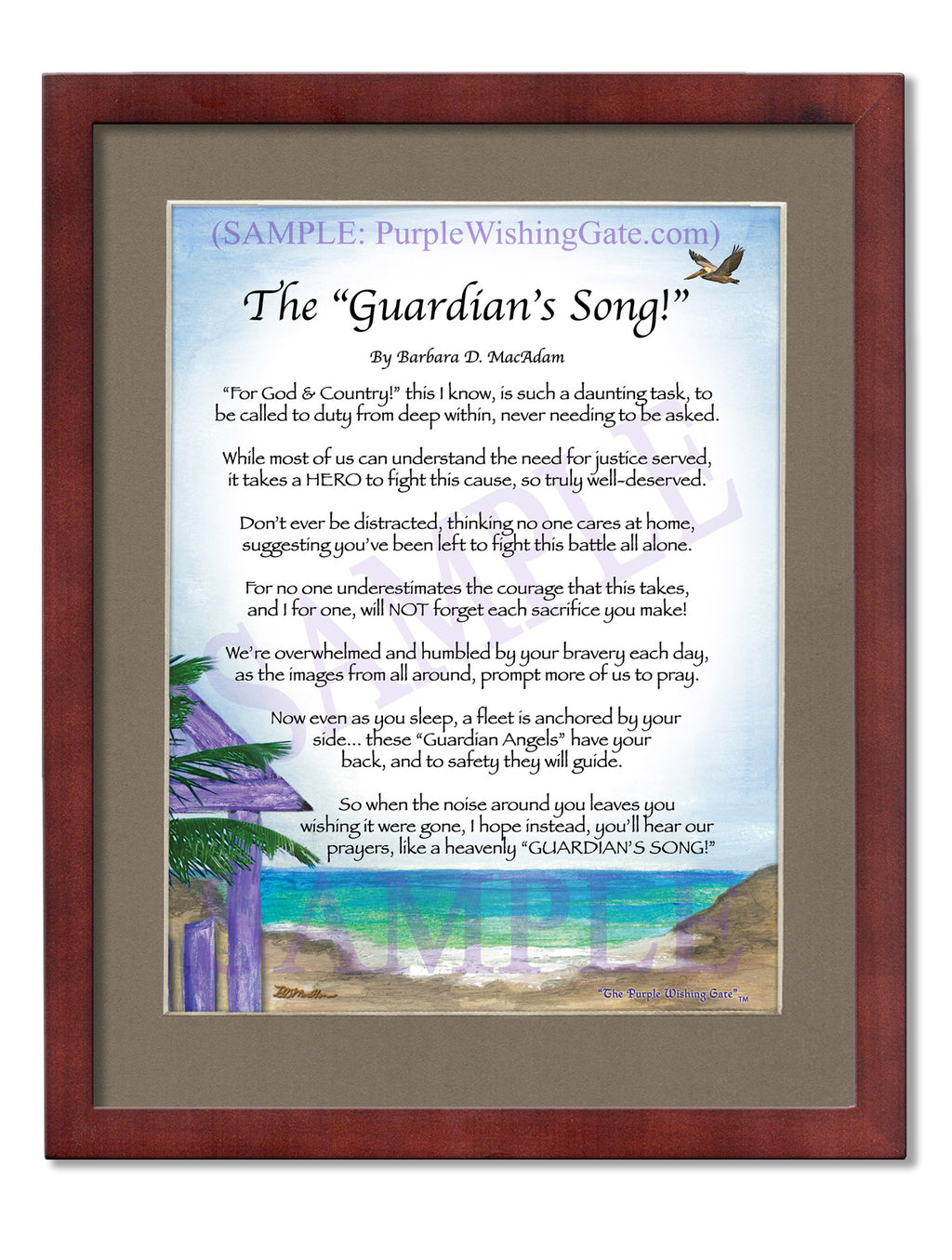 The Guardian's Song: Paradise Cove / 8x10 / 8x10 Classic Walnut
