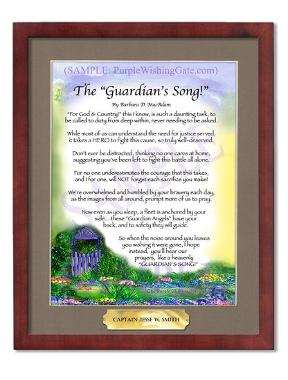 The Guardian's Song! - Military Gift - PurpleWishingGate.com