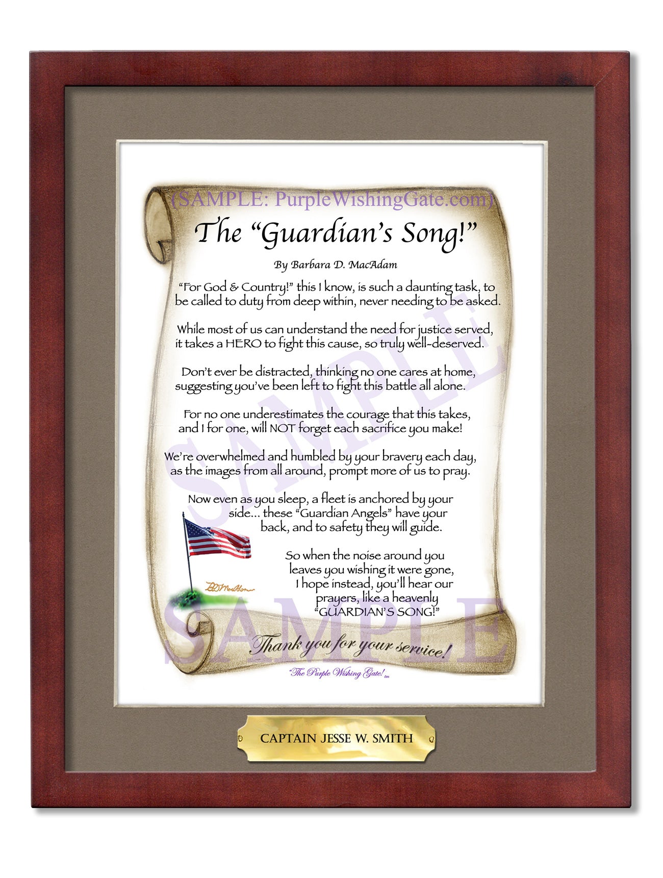 The Guardian's Song! - Military Gift - PurpleWishingGate.com