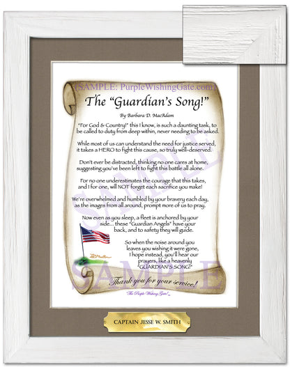The Guardian's Song! - Military Gift - PurpleWishingGate.com