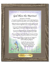 God Bless the Marines! - Military Gift - PurpleWishingGate.com