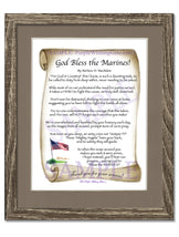 God Bless the Marines! - Military Gift - PurpleWishingGate.com