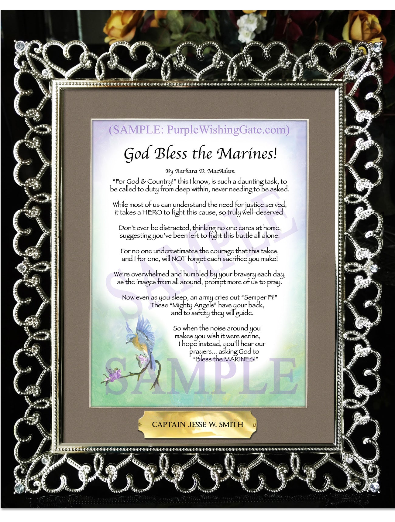 God Bless the Marines! - Military Gift - PurpleWishingGate.com