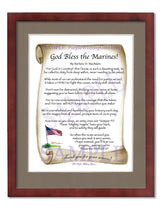God Bless the Marines! - Military Gift - PurpleWishingGate.com