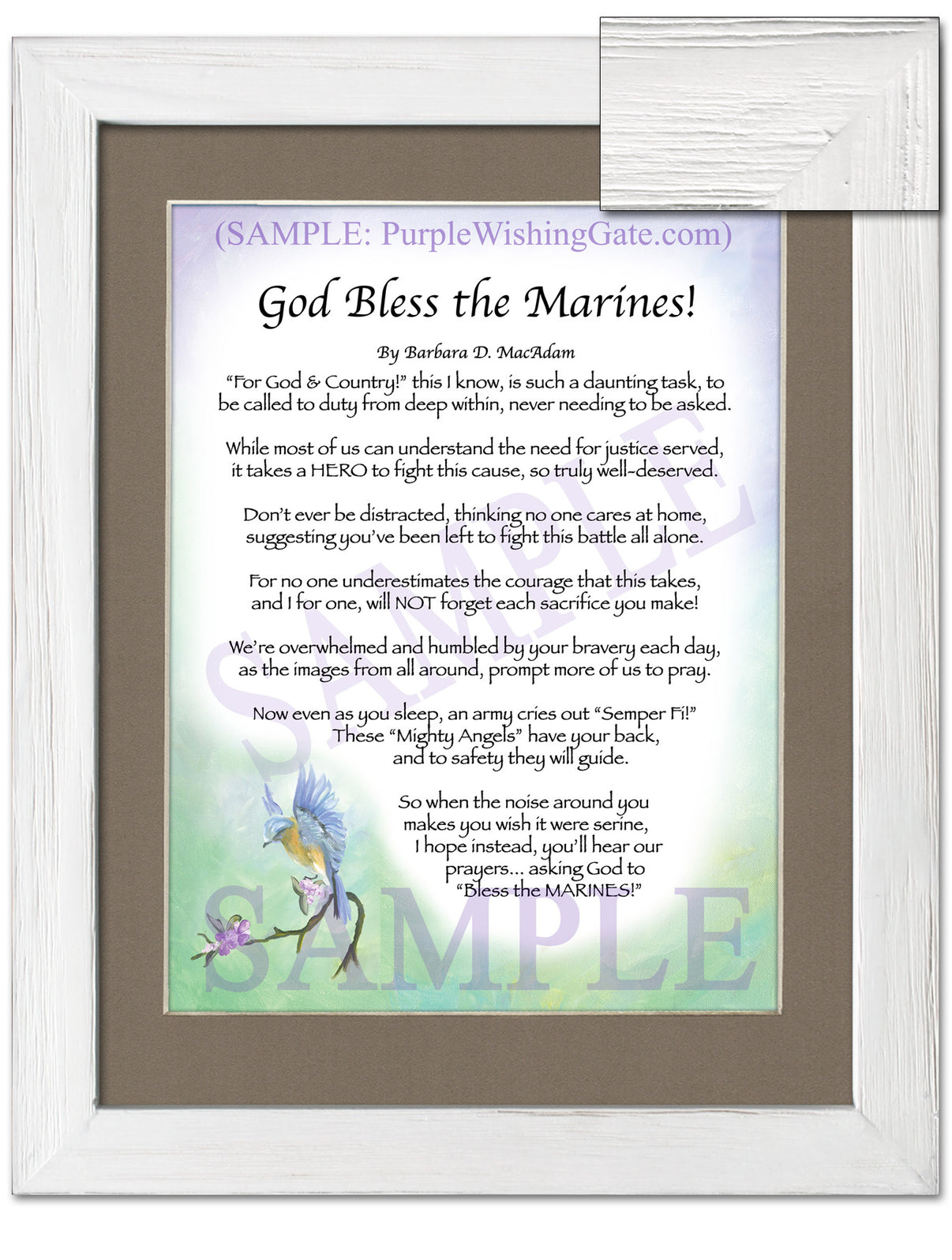 God Bless the Marines! - Military Gift - PurpleWishingGate.com