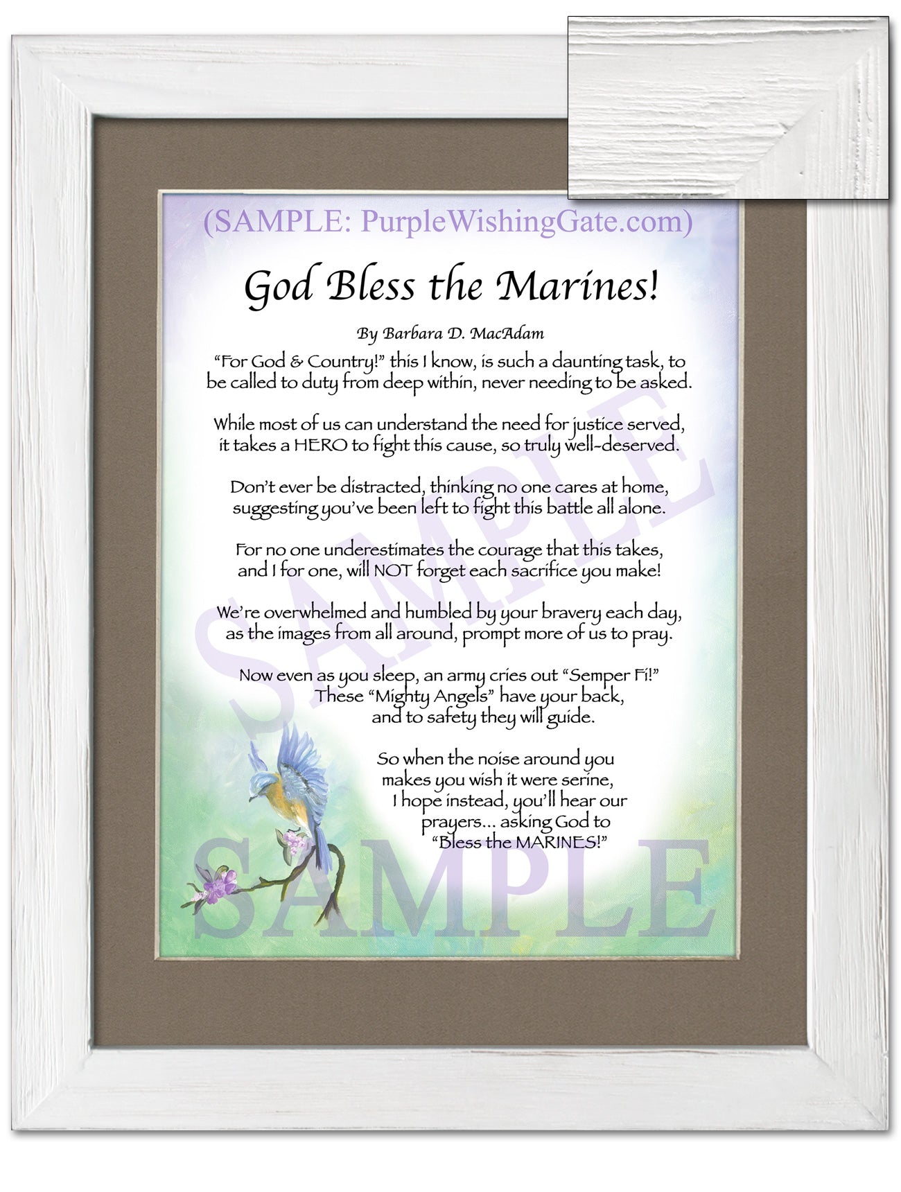 God Bless the Marines! - Military Gift - PurpleWishingGate.com