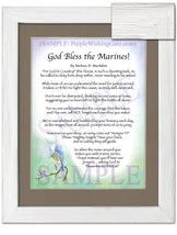 God Bless the Marines! - Military Gift - PurpleWishingGate.com