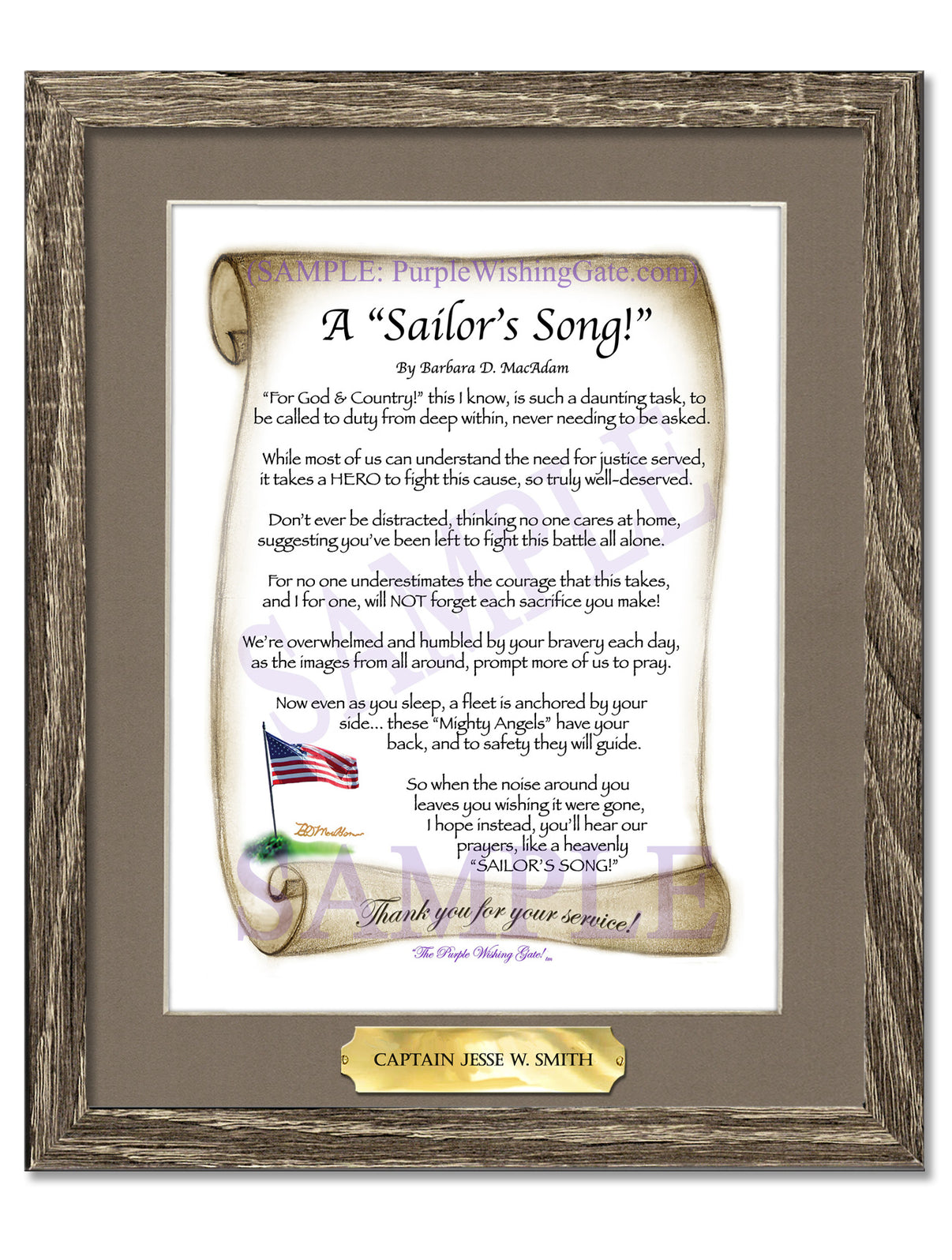 A Sailor's Song! - Military Gift - PurpleWishingGate.com