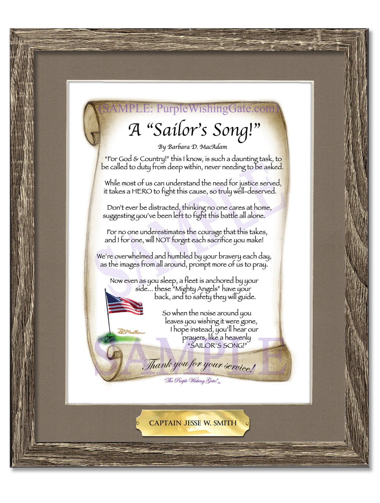 A Sailor's Song! - Military Gift - PurpleWishingGate.com