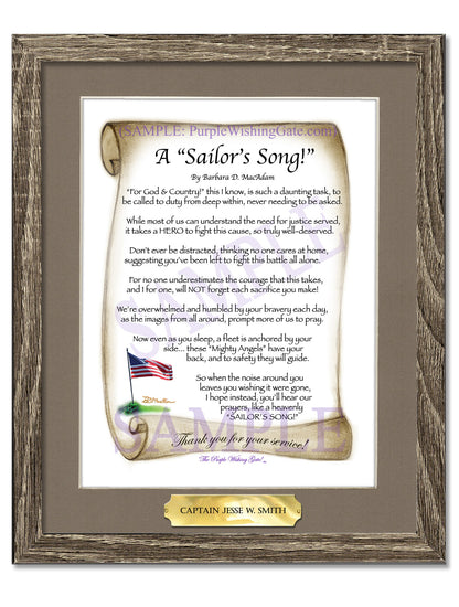 A Sailor's Song! - Military Gift - PurpleWishingGate.com