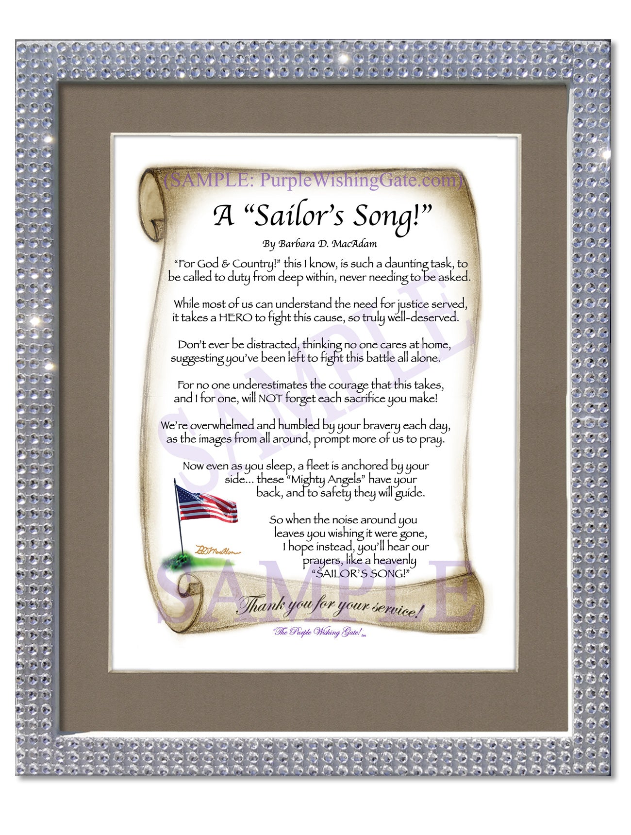 A Sailor's Song! - Military Gift - PurpleWishingGate.com