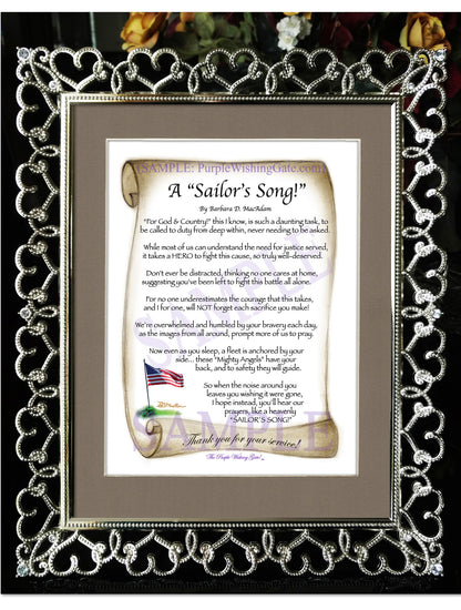 A Sailor's Song! - Military Gift - PurpleWishingGate.com