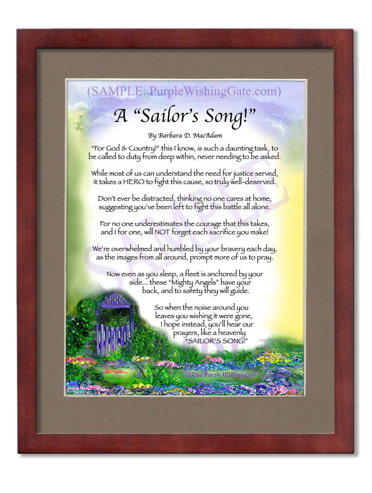 A Sailor's Song! - Military Gift - PurpleWishingGate.com