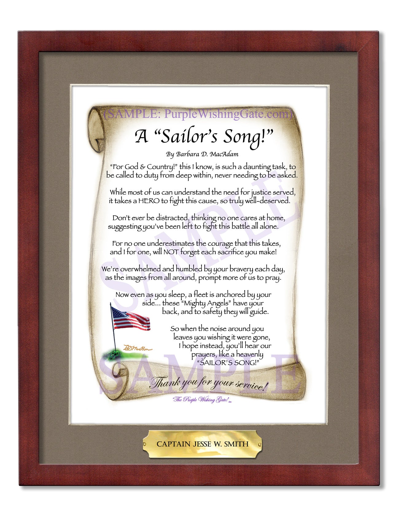 A Sailor's Song! - Military Gift - PurpleWishingGate.com