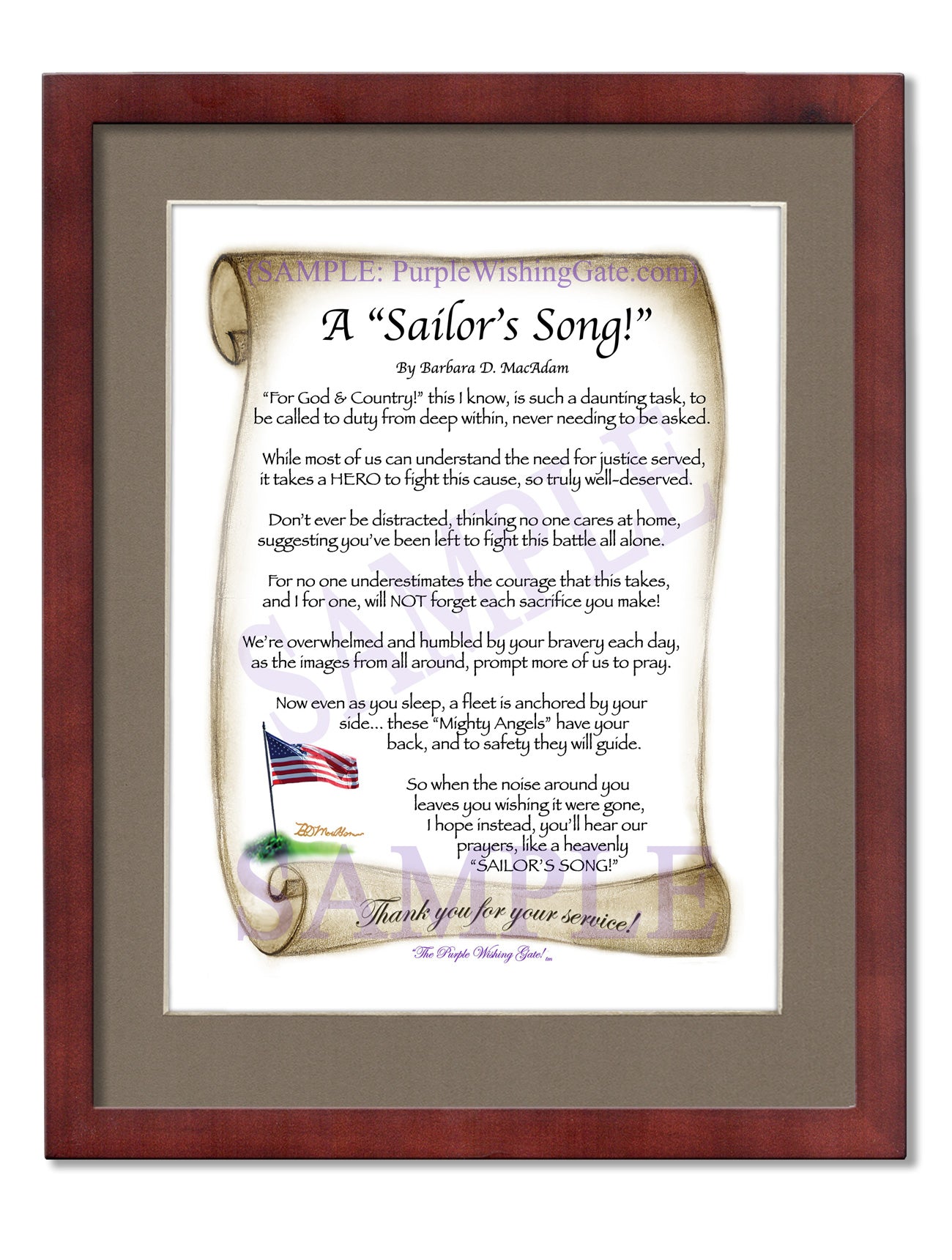 A Sailor's Song! - Military Gift - PurpleWishingGate.com