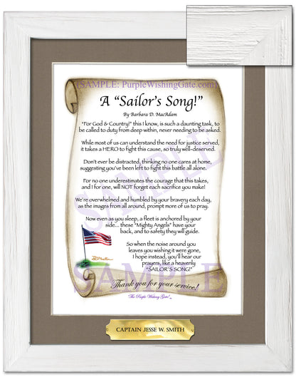 A Sailor's Song! - Military Gift - PurpleWishingGate.com