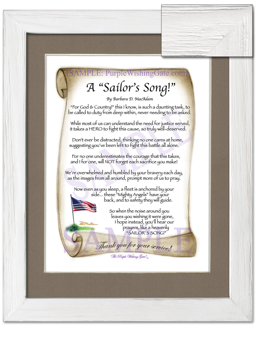 A Sailor's Song! - Military Gift - PurpleWishingGate.com
