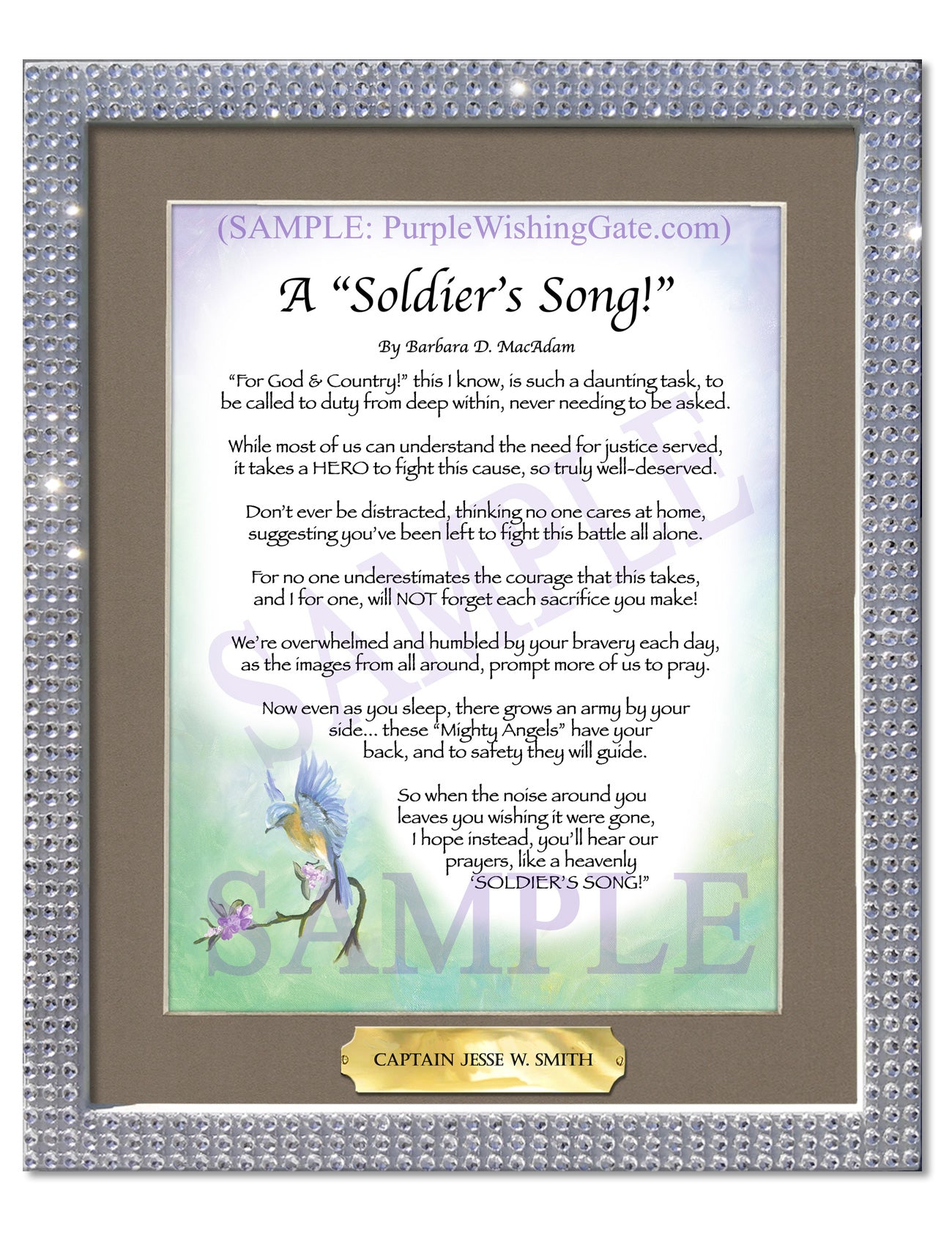 A Soldier's Song! - Military Gift - PurpleWishingGate.com