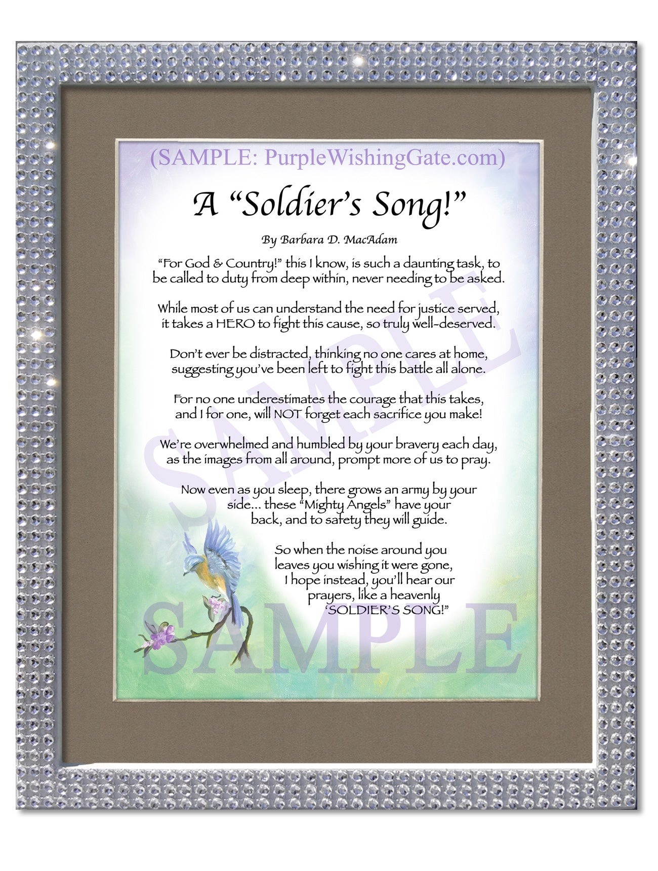 A Soldier's Song! - Military Gift - PurpleWishingGate.com