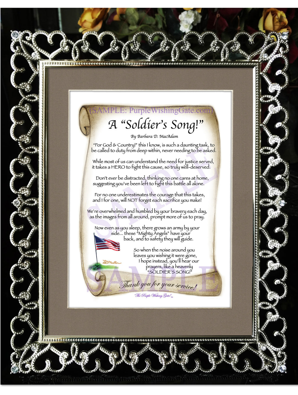 A Soldier's Song! - Military Gift - PurpleWishingGate.com