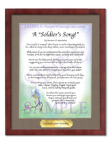 A Soldier's Song! - Military Gift - PurpleWishingGate.com