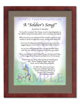 A Soldier's Song! - Military Gift - PurpleWishingGate.com